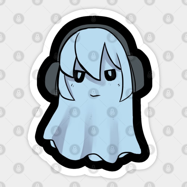 Napstablook Sticker by WiliamGlowing